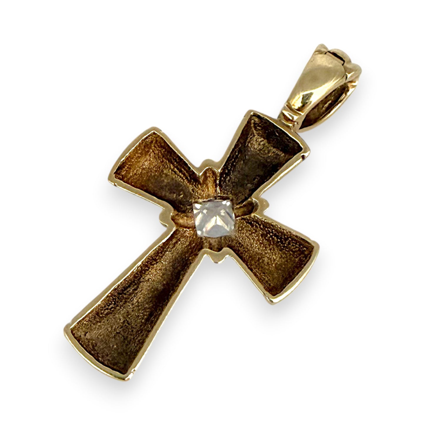 NZGD | 9ct Gold Bold Faith Cross Pendant 45.3mm