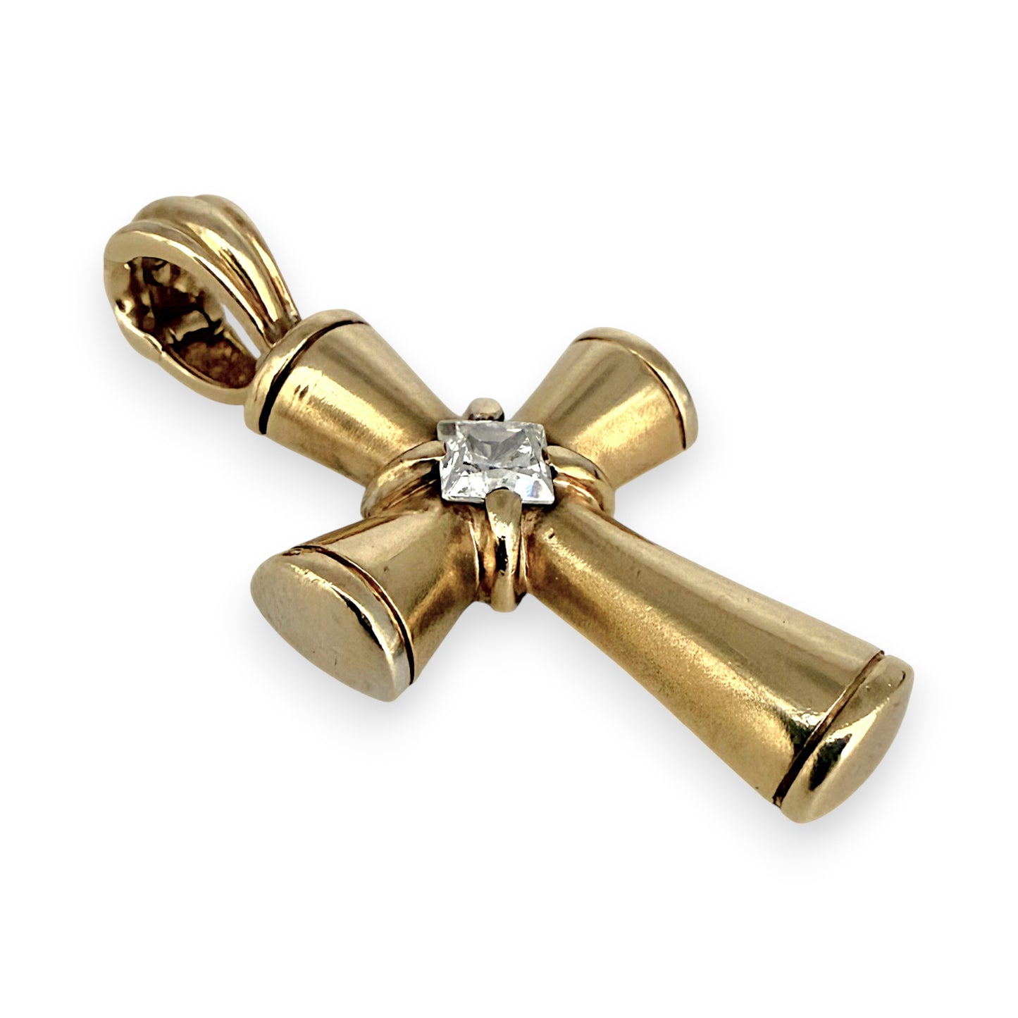 NZGD | 9ct Gold Bold Faith Cross Pendant 45.3mm