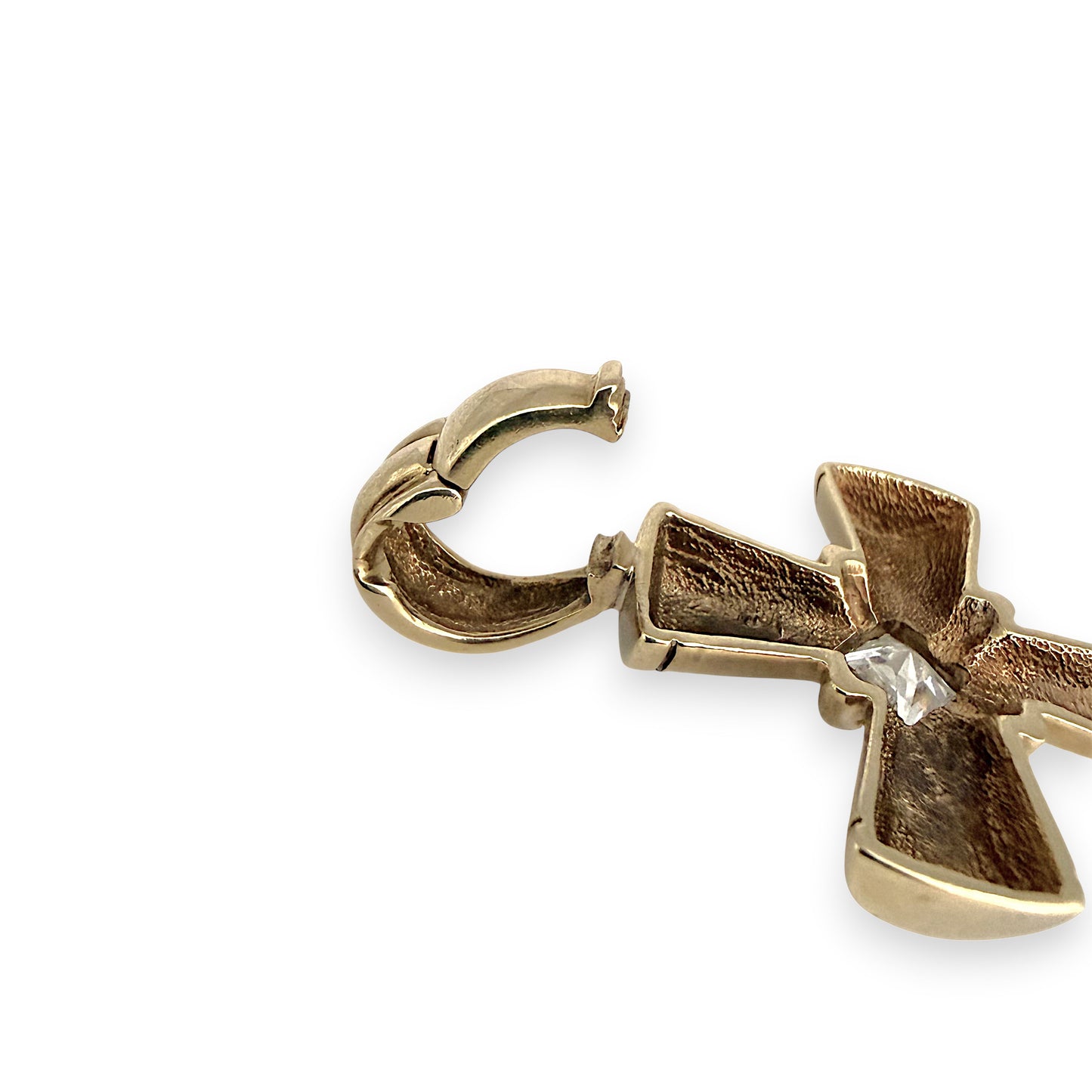 NZGD | 9ct Gold Bold Faith Cross Pendant 45.3mm