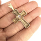 NZGD | 9ct Gold Bold Faith Cross Pendant 45.3mm