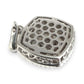 NZGD | 9ct White Gold Frosted Radiance Pendant with Natural Diamonds