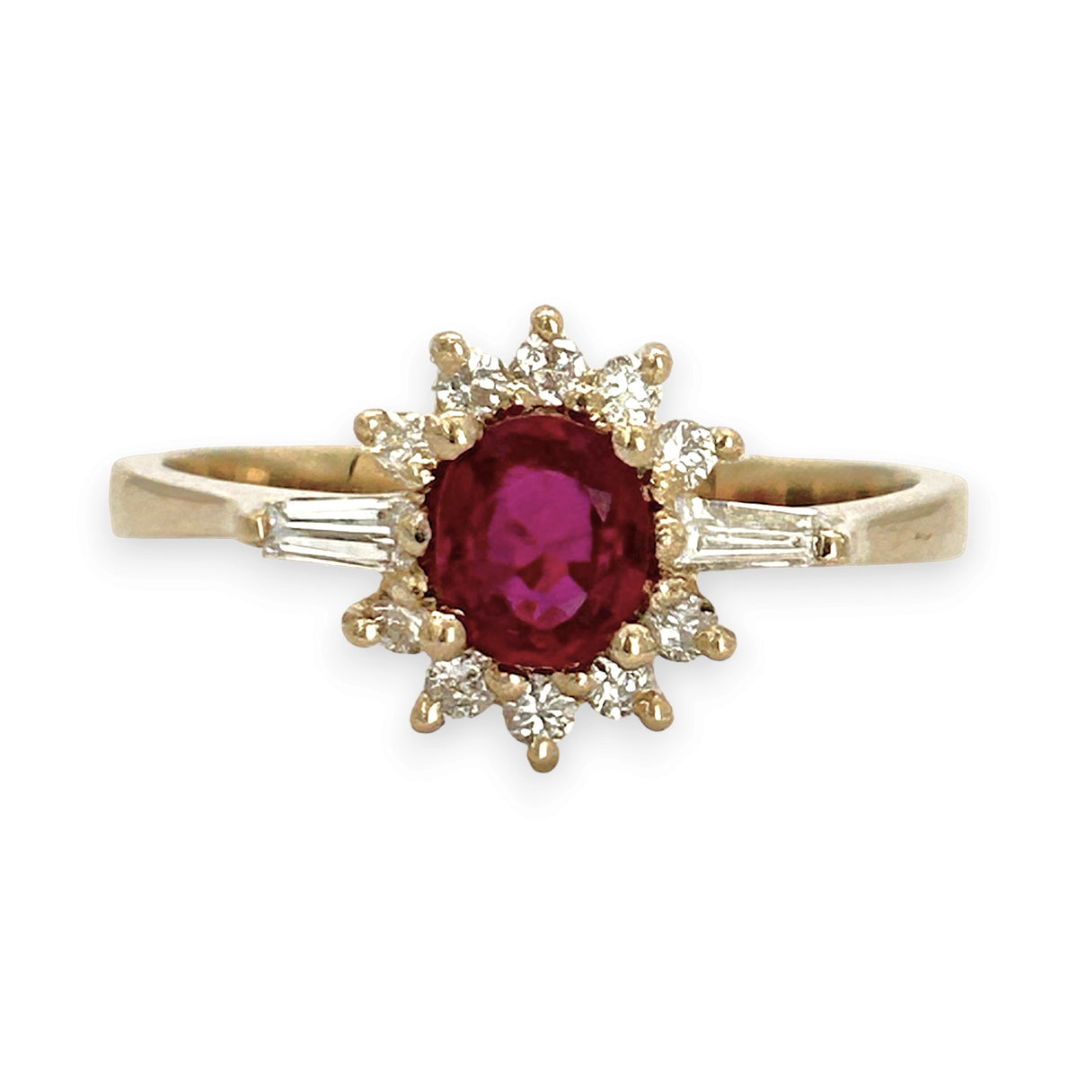 NZGD | 18ct Gold Classic Vintage Crimson Ruby Ring Valuation $3,500