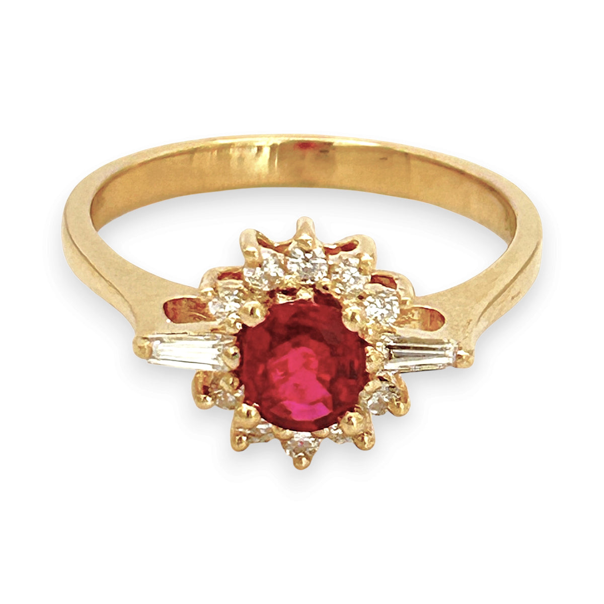 NZGD | 18ct Gold Classic Vintage Crimson Ruby Ring Valuation $3,500