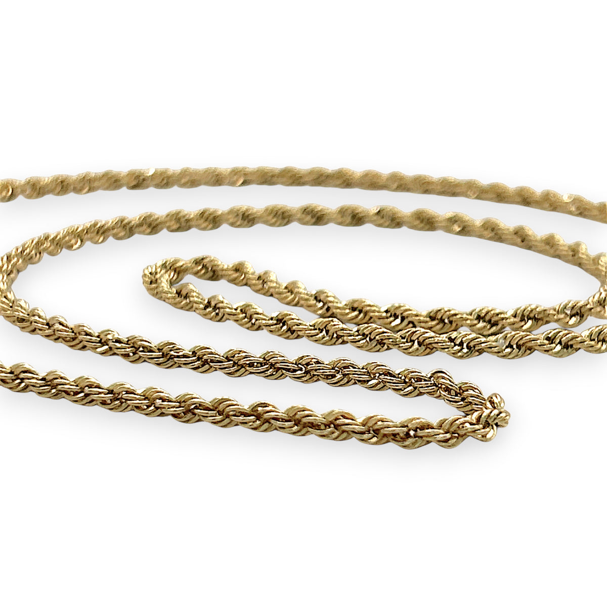 NZGD | 18ct Gold Solara Rope Chain 55cm