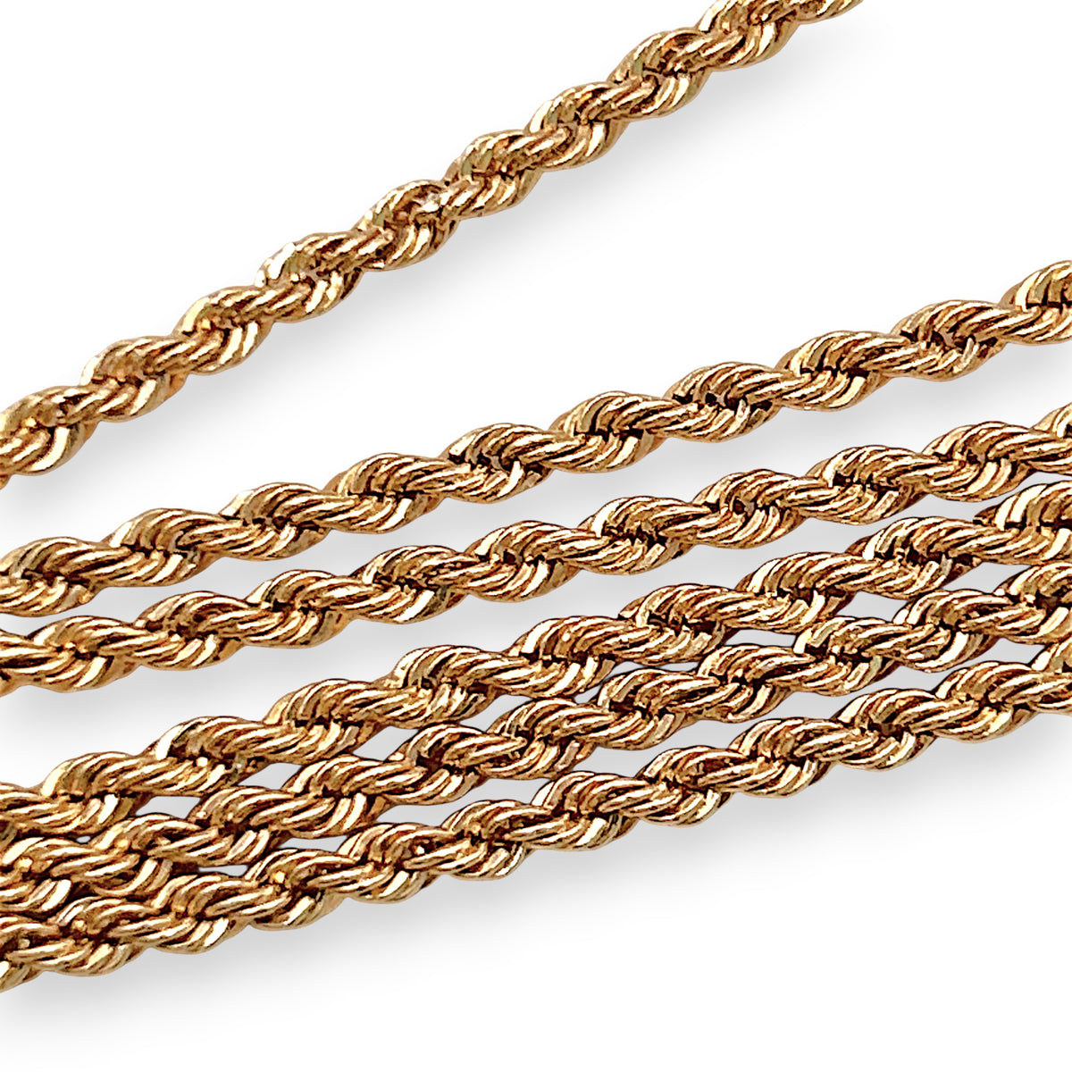 NZGD | 18ct Gold Solara Rope Chain 55cm