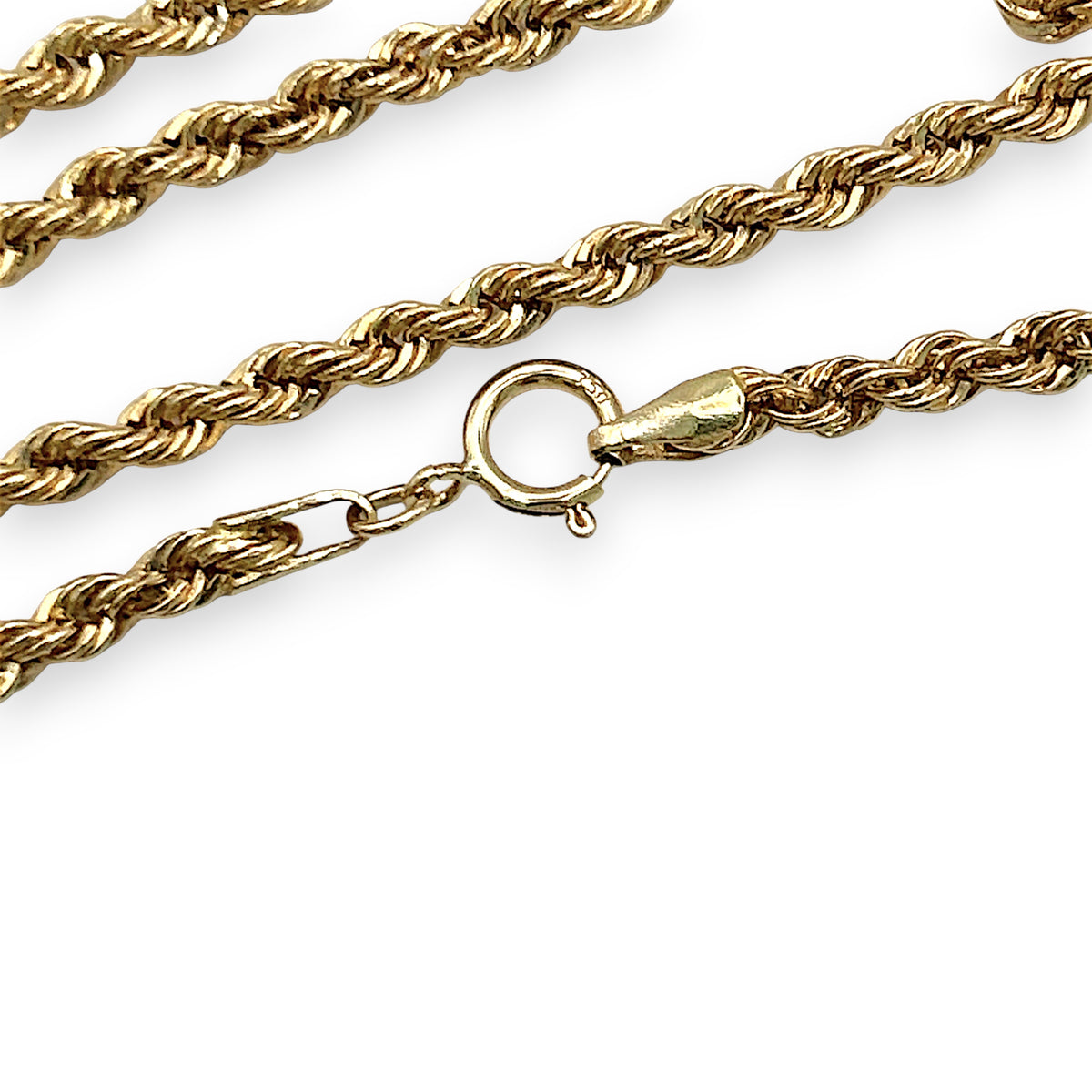 NZGD | 18ct Gold Solara Rope Chain 55cm