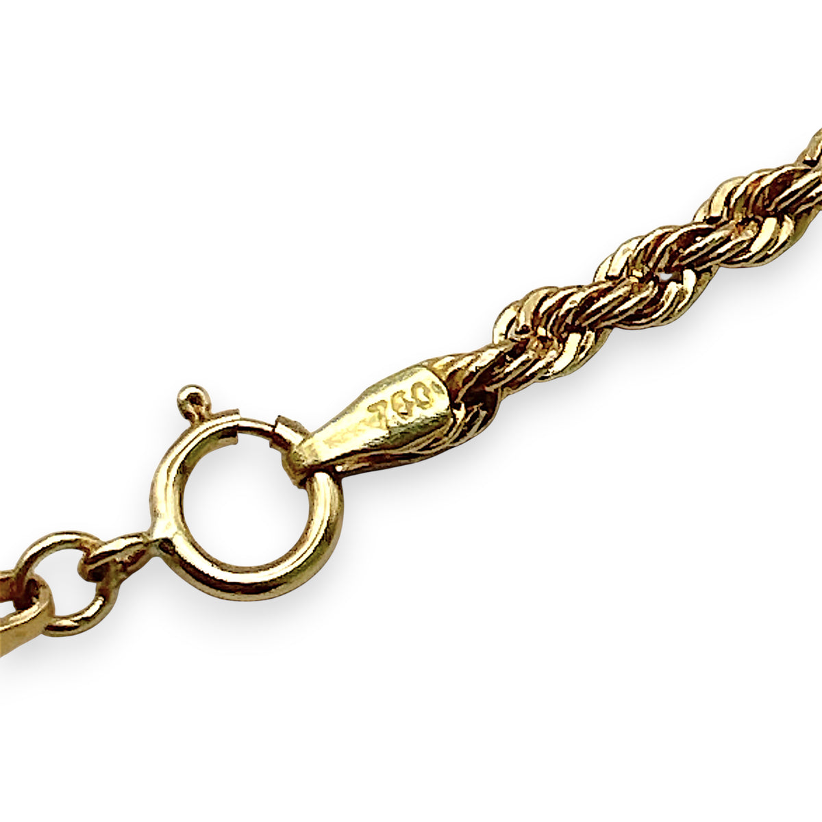 NZGD | 18ct Gold Solara Rope Chain 55cm