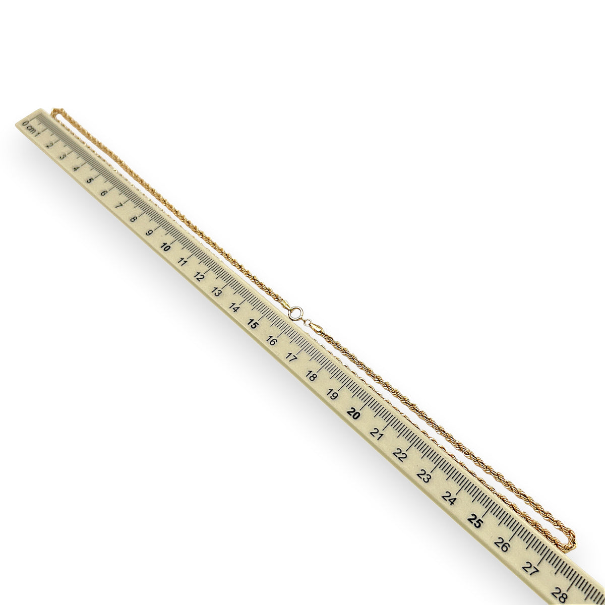 NZGD | 18ct Gold Solara Rope Chain 55cm