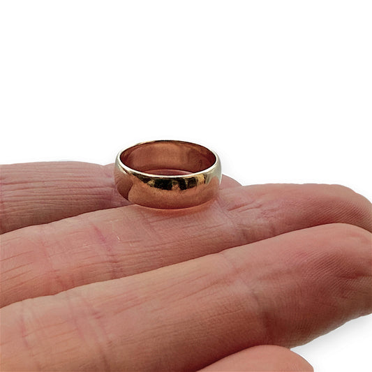 NZGD | 9ct Gold Golden Vow Classic Band Ring Size L