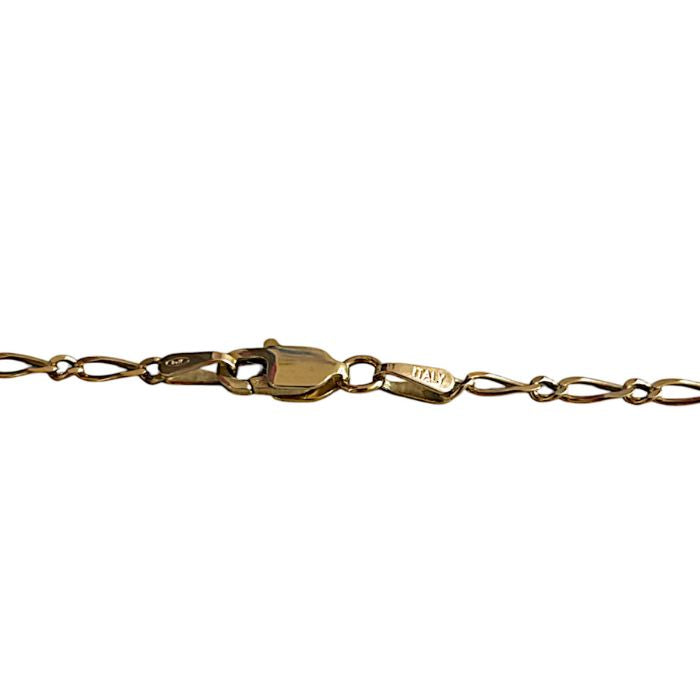 Elegant 9ct Gold Figaro 1-1 Chain