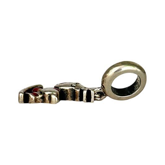 SILVER DEAL | Sterling Silver Dangle Charm - Reindeer