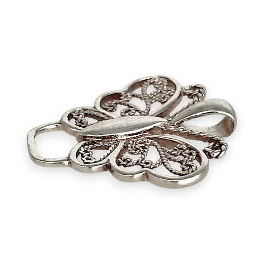 SILVER DEAL | Sterling Silver Whispering Wings Pendant - Butterfly
