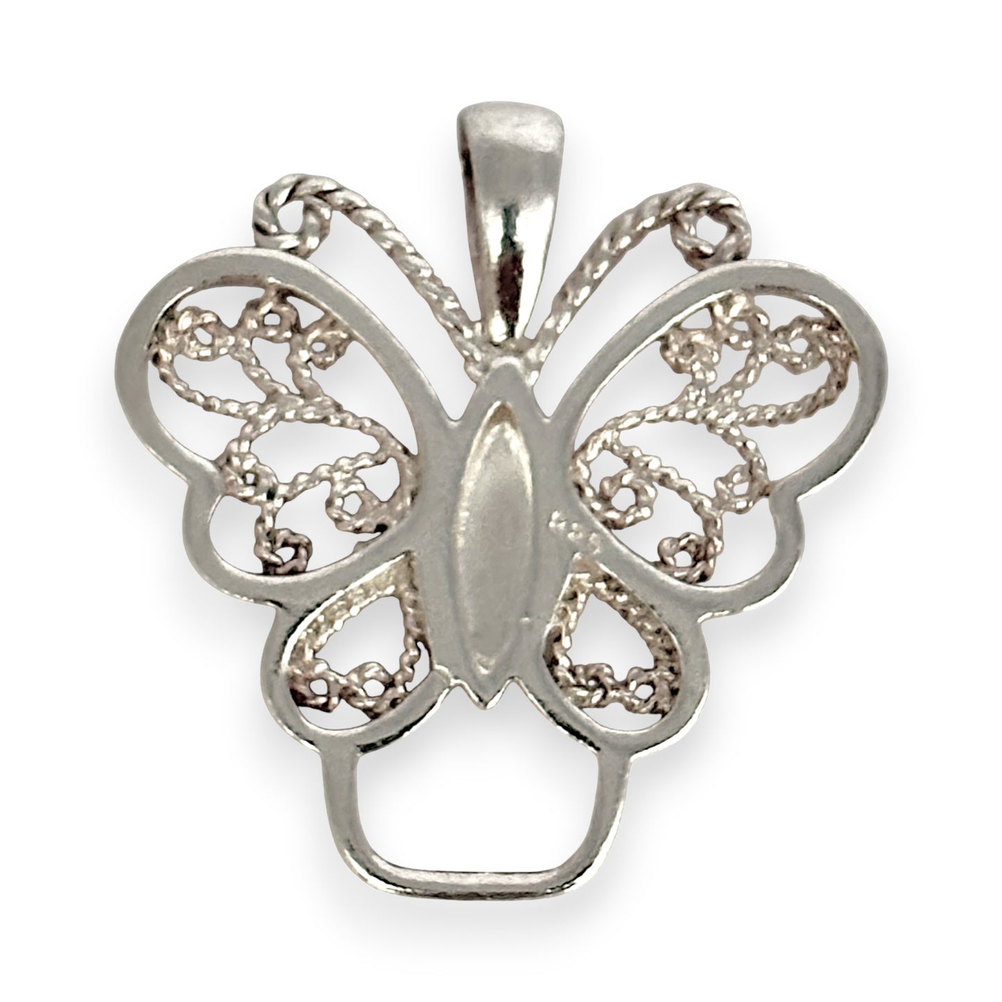 SILVER DEAL | Sterling Silver Whispering Wings Pendant - Butterfly