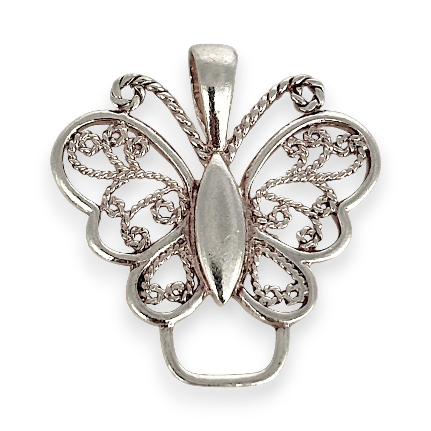 SILVER DEAL | Sterling Silver Whispering Wings Pendant - Butterfly