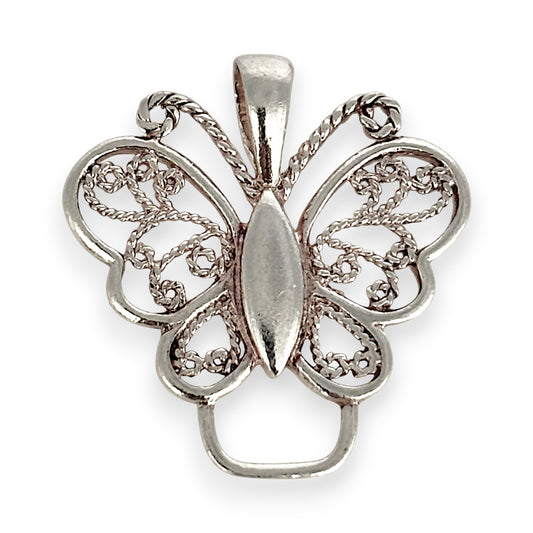 SILVER DEAL | Sterling Silver Whispering Wings Pendant - Butterfly