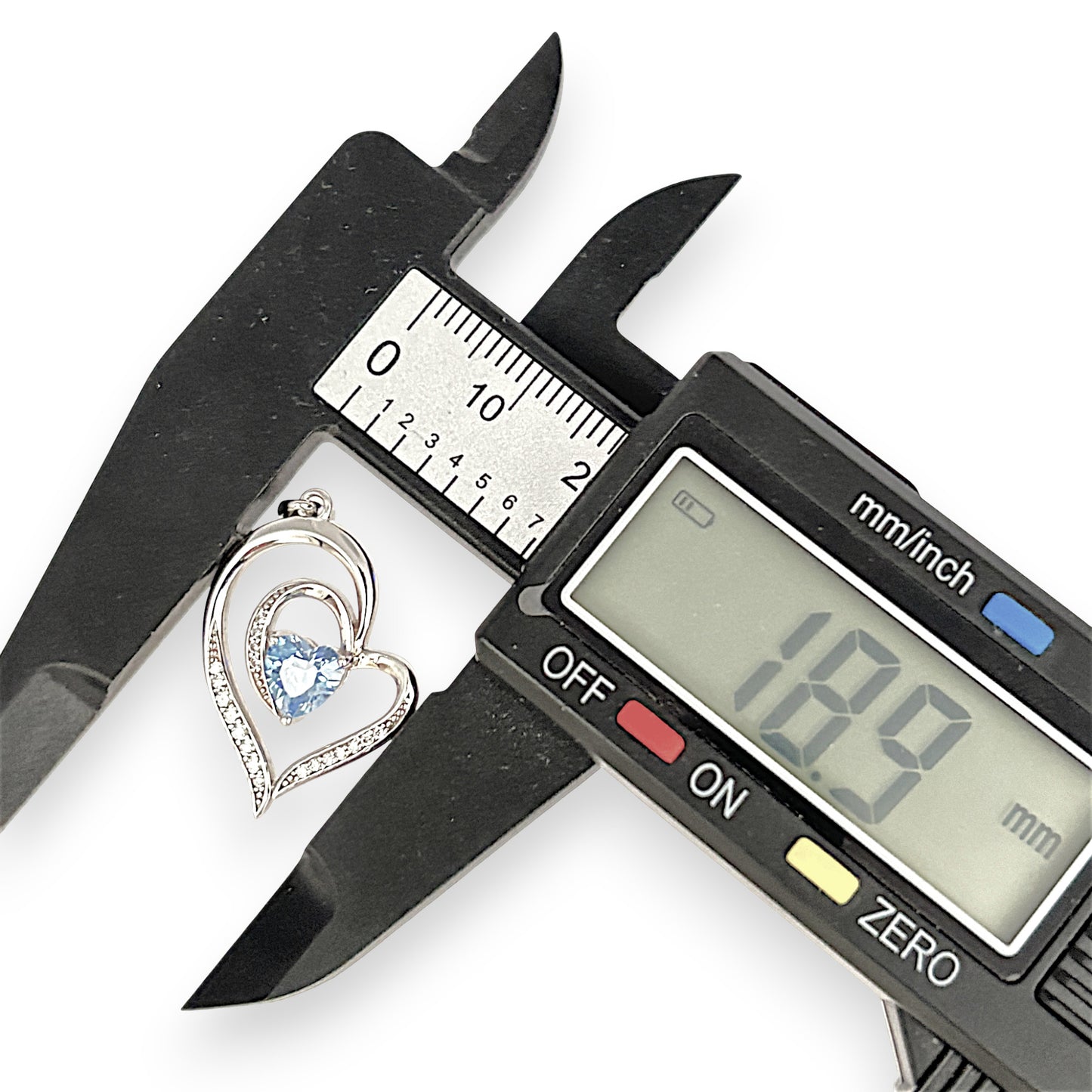 SILVER DEAL | Sterling Silver Blue Heart Radiance Pendant