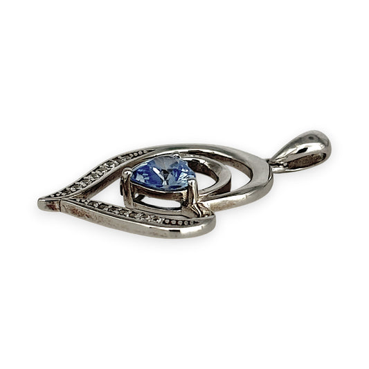SILVER DEAL | Sterling Silver Blue Heart Radiance Pendant