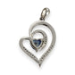 SILVER DEAL | Sterling Silver Blue Heart Radiance Pendant