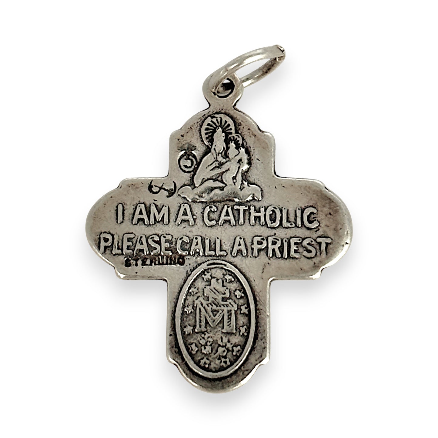 SILVER DEAL | Sterling Silver Vintage 4-way Cross Pendant - Double sided