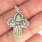 SILVER DEAL | Sterling Silver Vintage 4-way Cross Pendant - Double sided