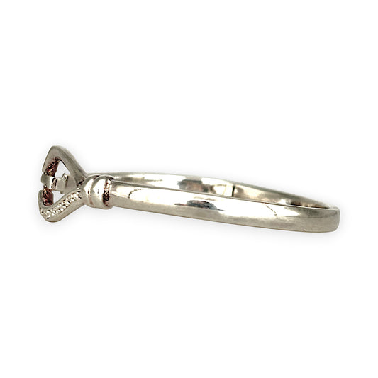 SILVER DEAL | Sterling Sliver Catch Oval Bangle with Dazzling CZ