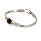 SILVER DEAL | Sterling Silver Velvet Orbit  Bangle Bracelet
