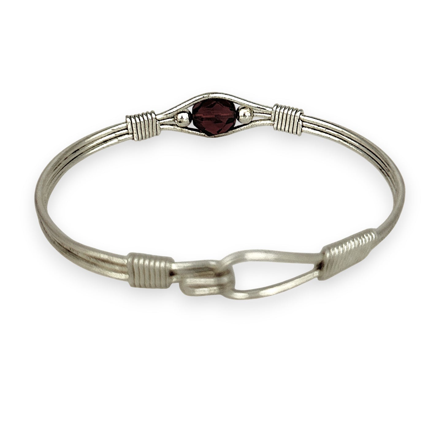 SILVER DEAL | Sterling Silver Velvet Orbit  Bangle Bracelet