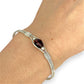 SILVER DEAL | Sterling Silver Velvet Orbit  Bangle Bracelet