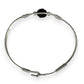 SILVER DEAL | Sterling Silver Velvet Orbit  Bangle Bracelet