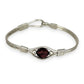 SILVER DEAL | Sterling Silver Velvet Orbit  Bangle Bracelet