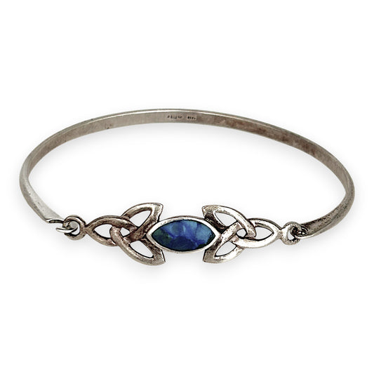 SILVER DEAL | Sterling Silver Celtic Azure Bangle 63.2mm