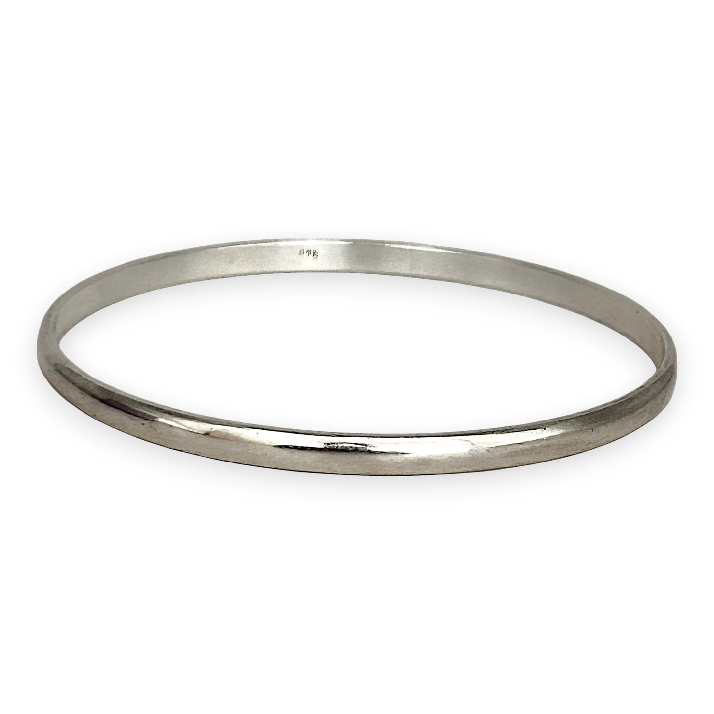 SILVER DEAL | Sterling Silver Minimalist Everyday Bangle  64.3mm