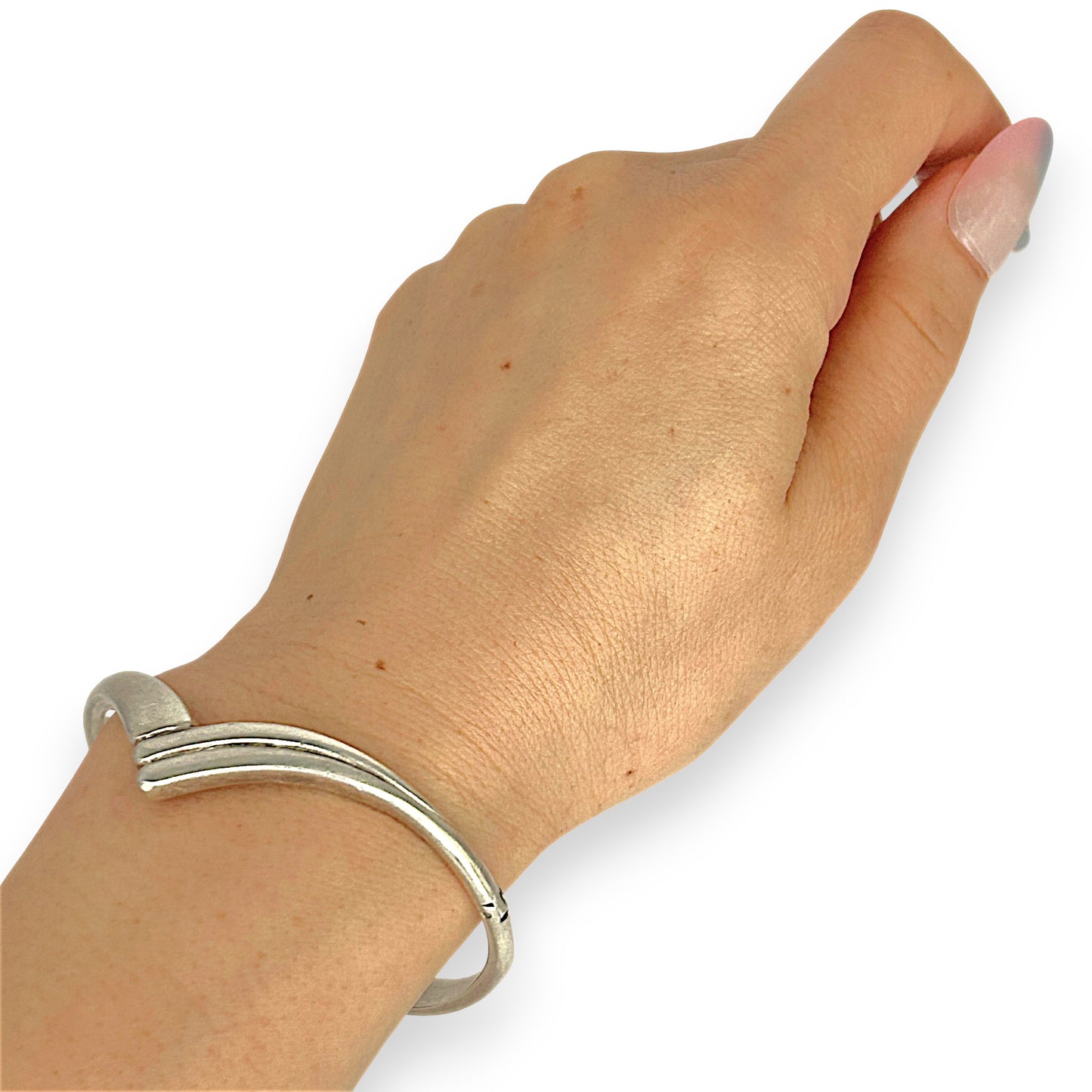 SILVER DEAL | Sterling Silver Luna Curve Bangle