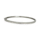 SILVER DEAL | Sterling Silver Hinged Snap Oval Bangle
