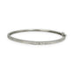 SILVER DEAL | Sterling Silver Hinged Snap Oval Bangle
