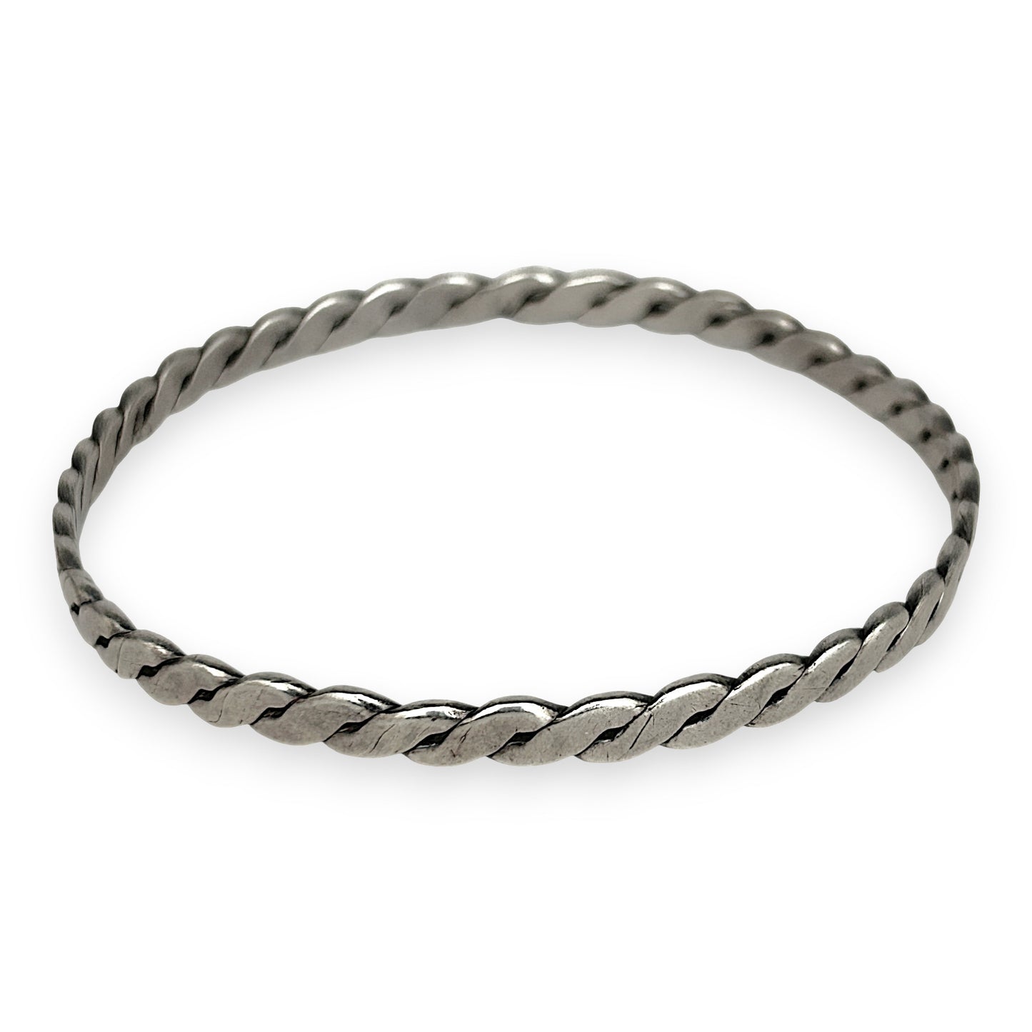 SILVER DEAL | Sterling Silver Rope WhisperBangle 62.7mm