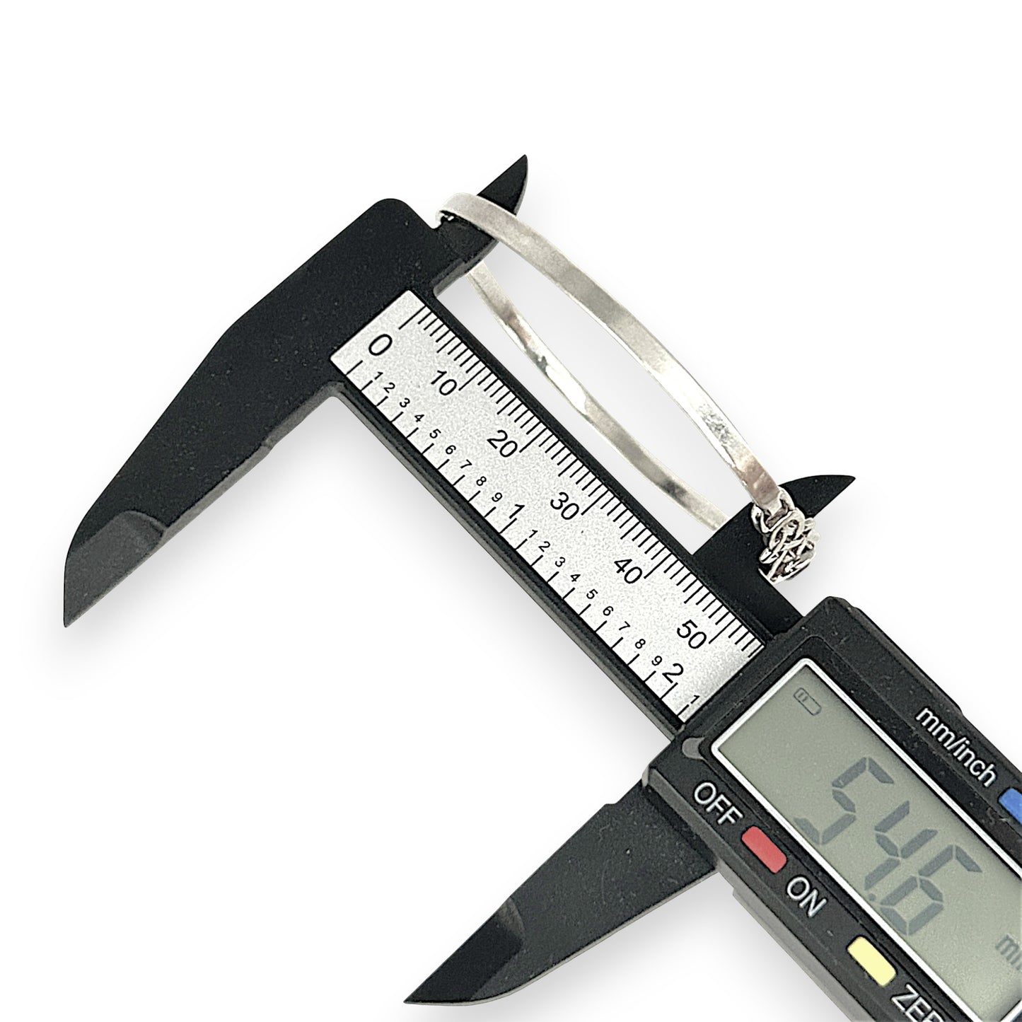 SILVER DEAL | Sterling Silver - Whispering Violets Amethyst Bangle 62.9mm