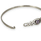 SILVER DEAL | Sterling Silver - Whispering Violets Amethyst Bangle 62.9mm