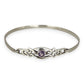 SILVER DEAL | Sterling Silver - Whispering Violets Amethyst Bangle 62.9mm