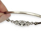 SILVER DEAL | Sterling Silver Moonlace Marquise Oval Bangle 61.2mm