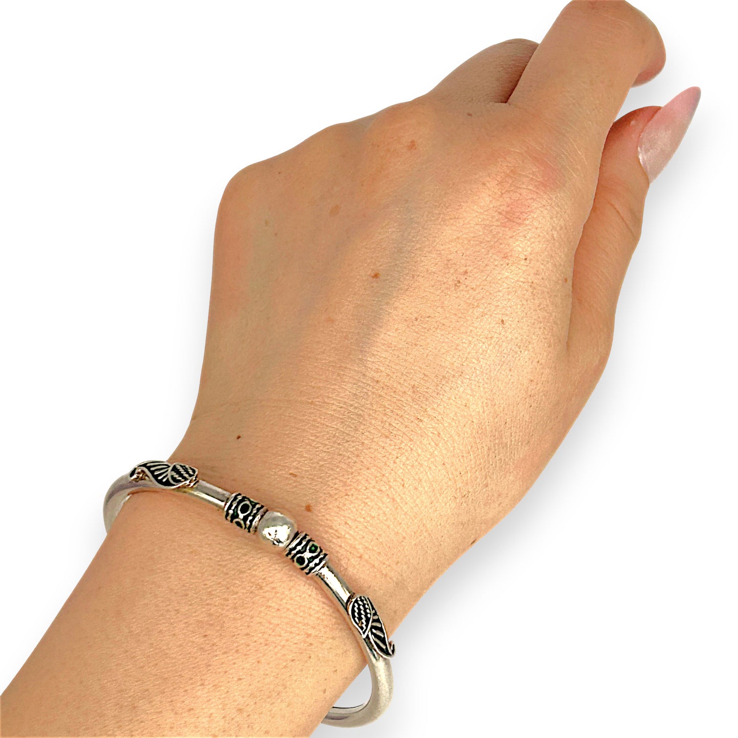 SILVER DEAL | Sterling Silver  LeafGrace Bangle 57.9mm