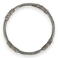 SILVER DEAL | Sterling Silver Raised Pattern Bangle 62.7mm