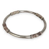 SILVER DEAL | Sterling Silver Raised Pattern Bangle 62.7mm