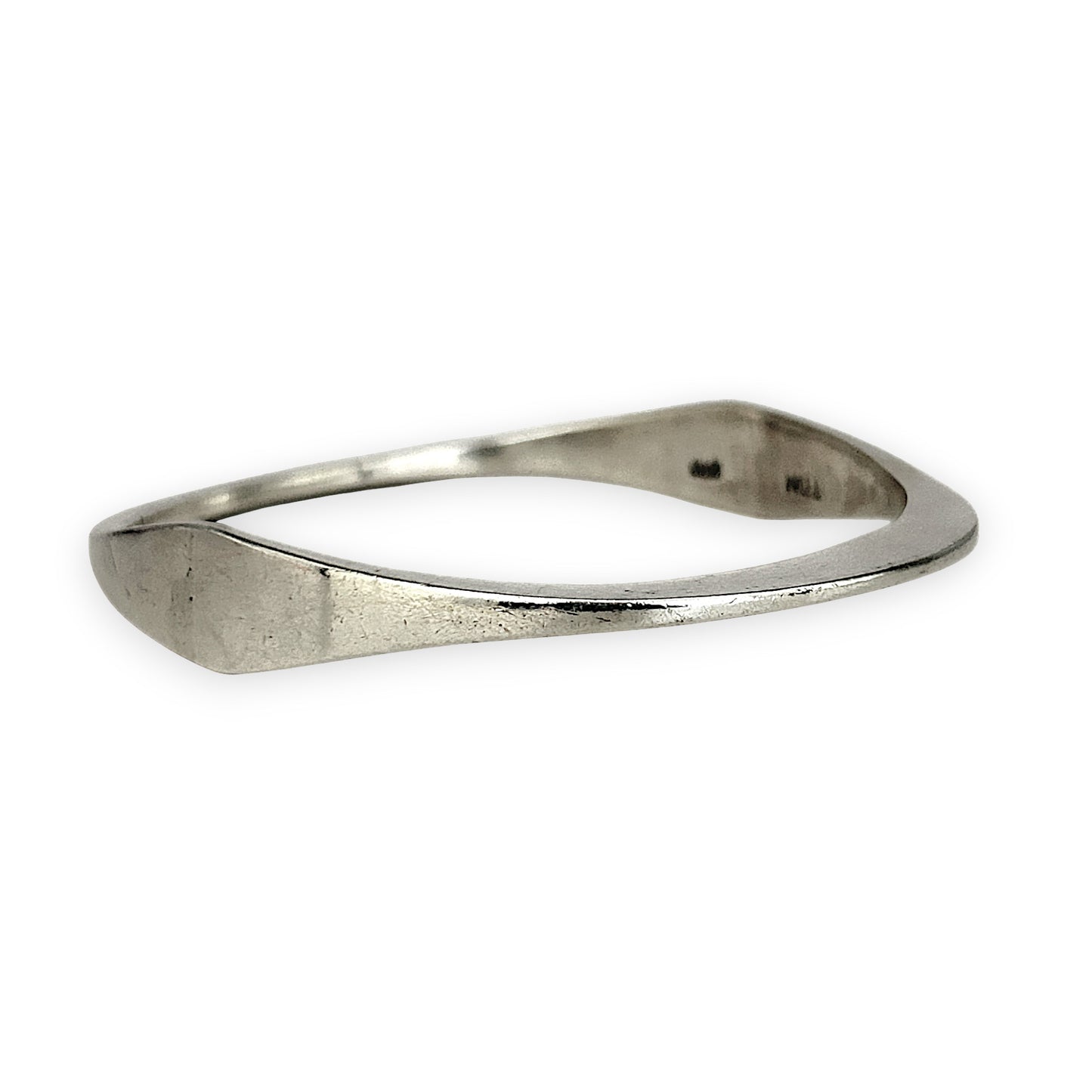 SILVER DEAL | Sterling Silver Solid Crest Bangle Oval 68.2mm x 62.2mm