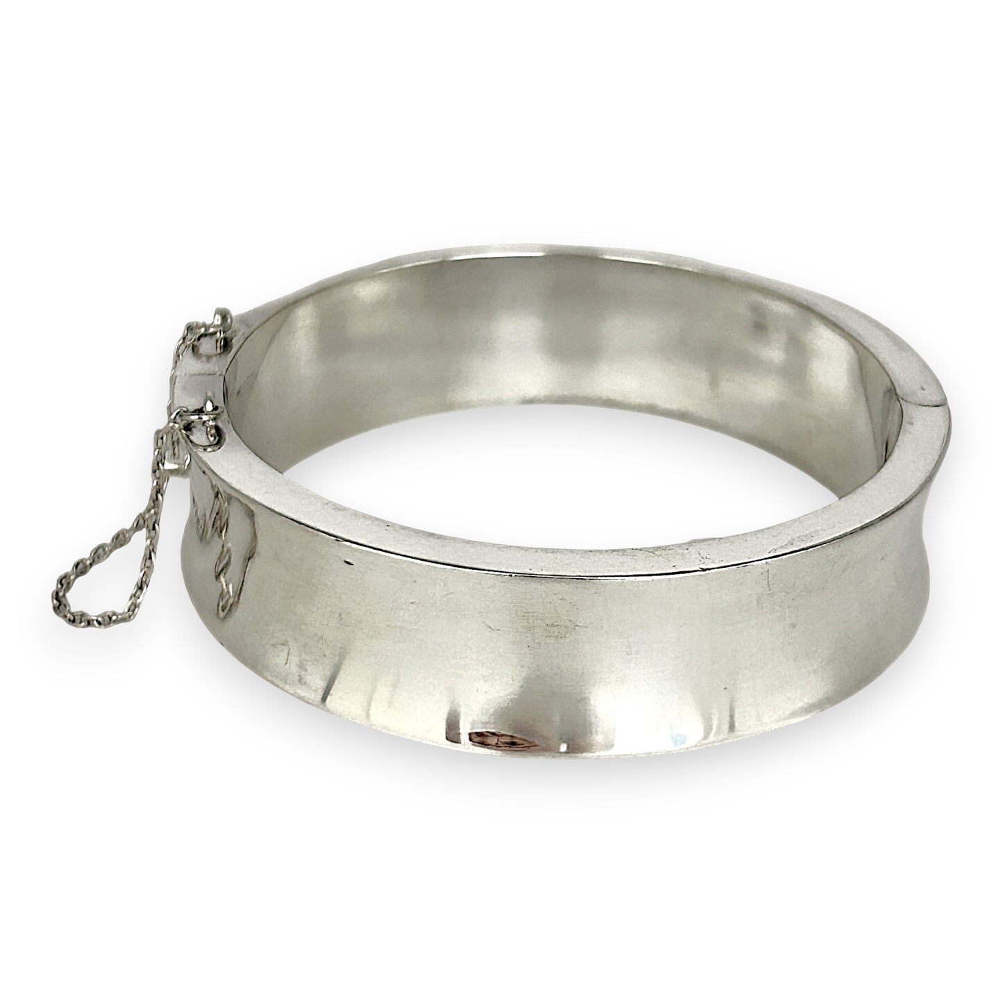 SILVER DEAL | Sterling Silver Contour Bold Bangle 59.8mm