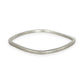 SILVER DEAL | Sterling Silver Squared Wavy Round Bangle