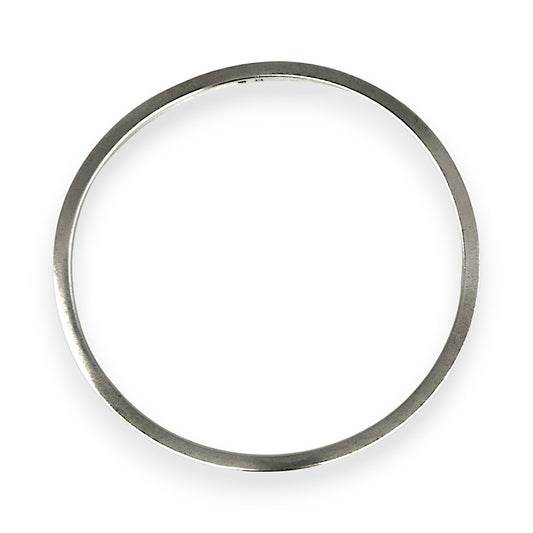 SILVER DEAL | Sterling Silver Squared Wavy Round Bangle