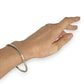 SILVER DEAL | Sterling Silver Squared Wavy Round Bangle