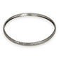 SILVER DEAL | Sterling Silver diamond-cut texture Bangle 64.9mm