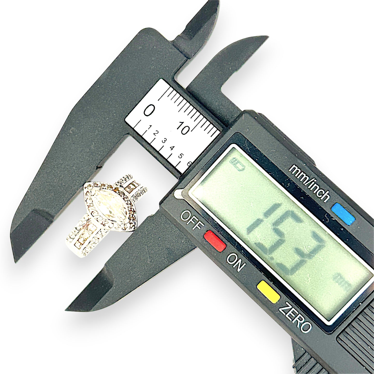 SILVER DEAL | Sterling Silver Lustra Marquise Ring Size Q